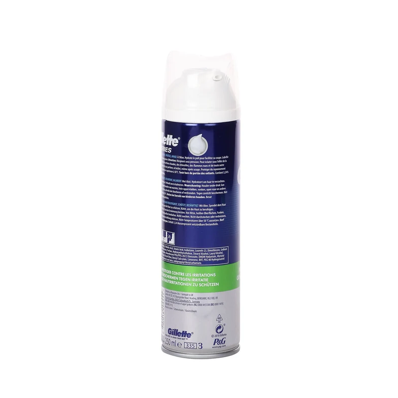 Mousse à raser protection peau sensible