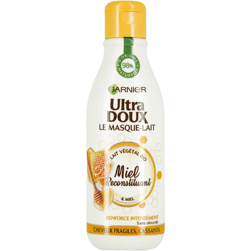 Masque-lait végétal et miel
