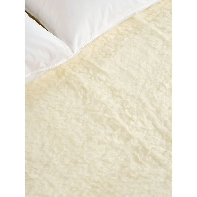 Linen House Wool Long Electric Blanket - Cream (King Single)