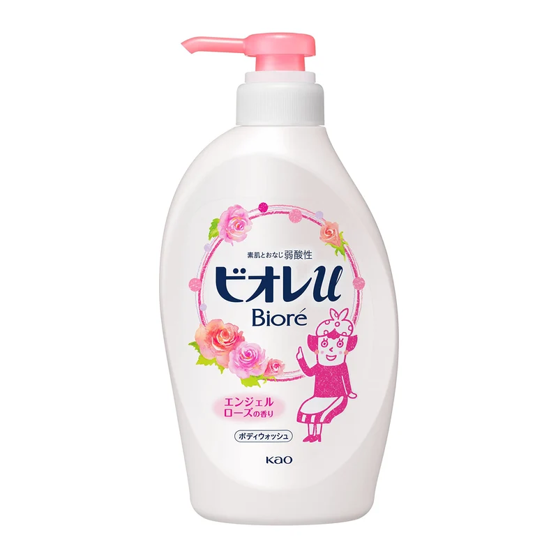 Biore U Angel Rose Scent Pump Lotion 500ml - Hydrating Skincare Solution