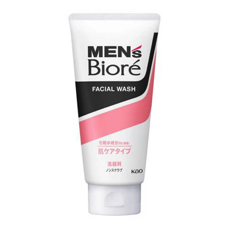 Kao Men's Biore Deep Moisturizing Facial Wash for Dry Skin