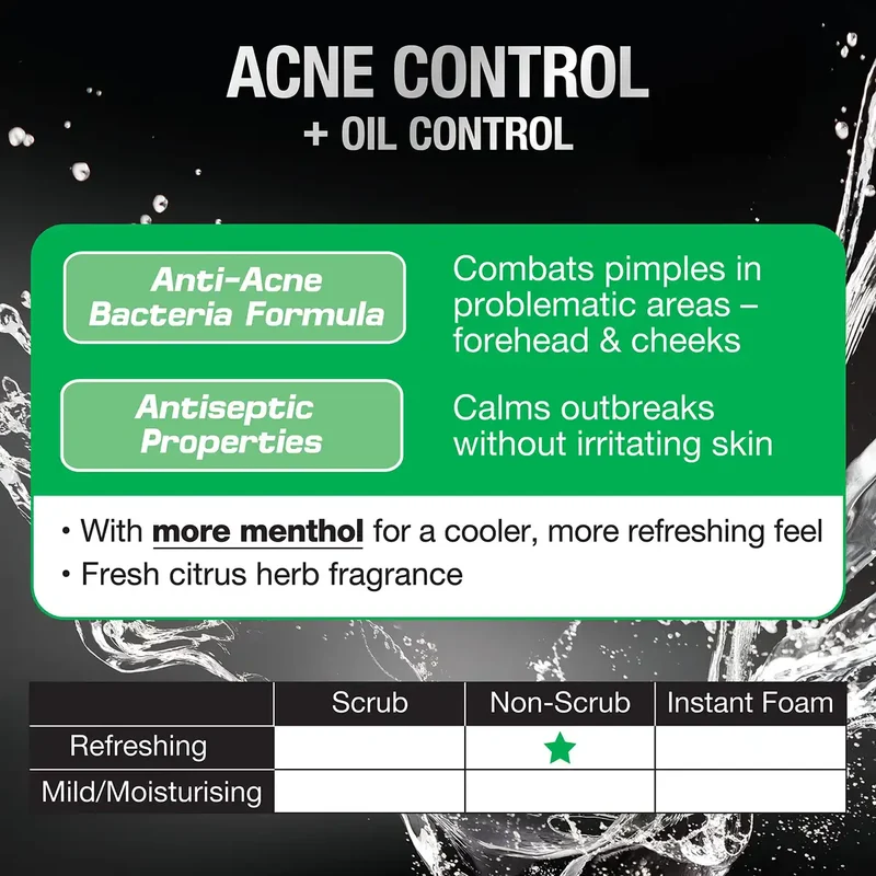 Men'S Biore Medicated Acne Care Face Wash 130G for Men