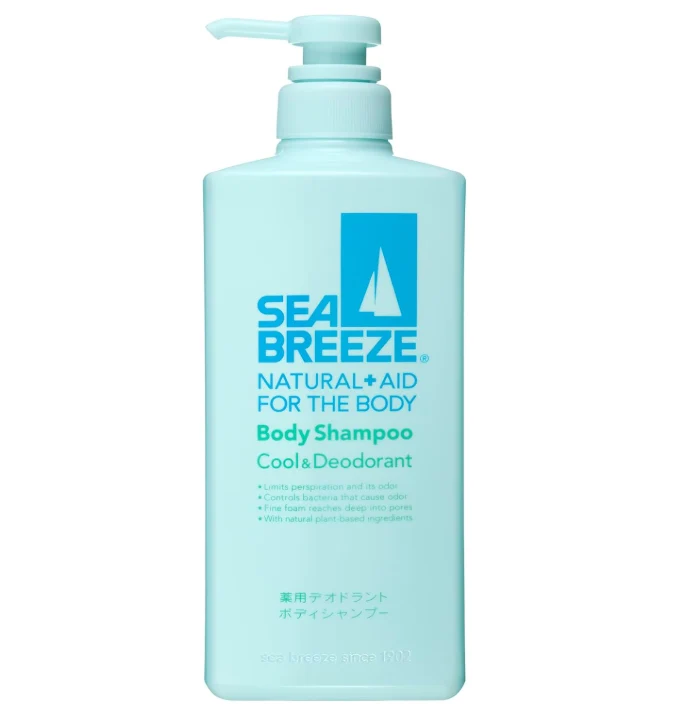Seabreeze Body Shampoo Cool Deodorant 600ml - Refreshing and Invigorating Clean