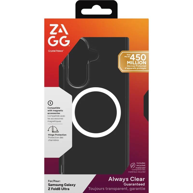 ZAGG Crystal Palace Snap Case for Galaxy Fold8 Ultra (Clear)