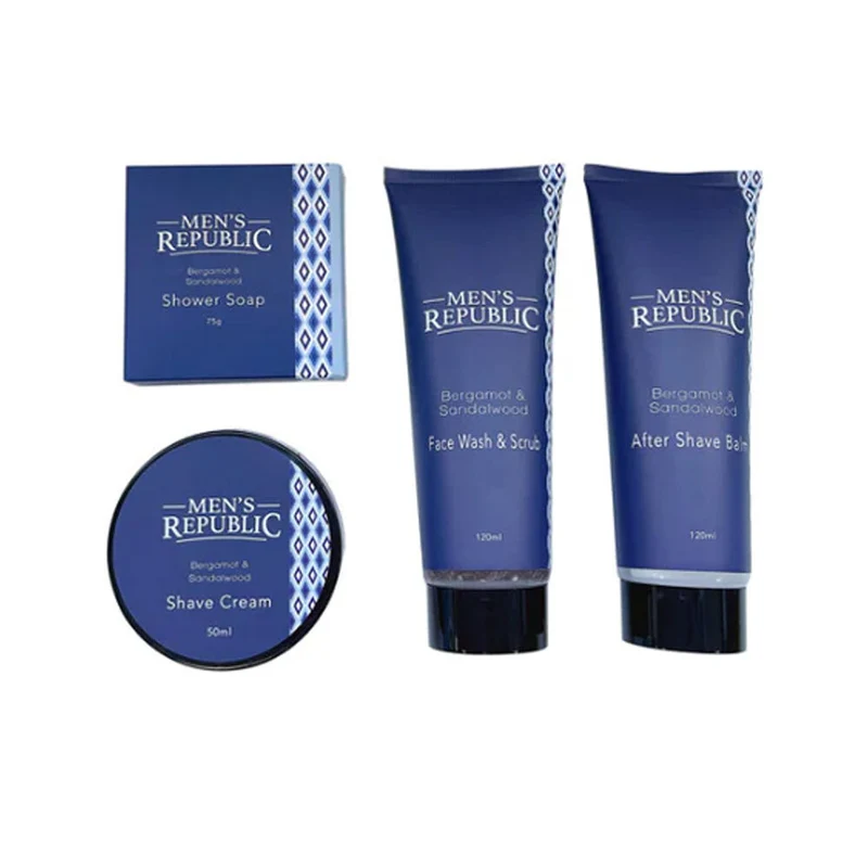 Men's Republic Grooming Kit - Shave and Cleanse Gifting Travel Set 4pc