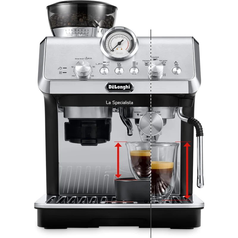 De'Longhi La Specialista Arte Manual Pump Coffee Machine (Black)