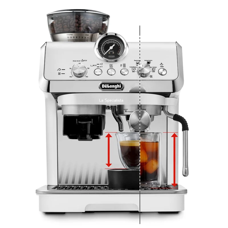 De'Longhi EC9255W2 La Specialista Arte Evo with Cold Brew Coffee Machine (White)