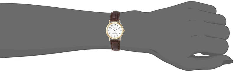 Citizen Q&Q Analog Waterproof Watch Leather Strap Q997-104 White