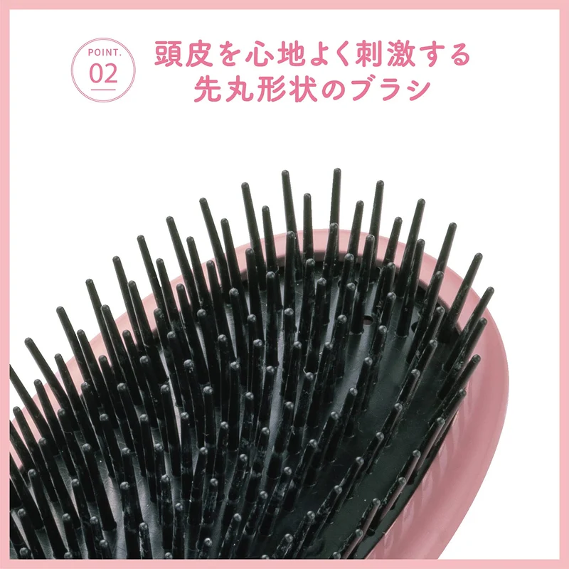 Kai Large Poly Hair Brush Scalp Massage KQ3149 Black