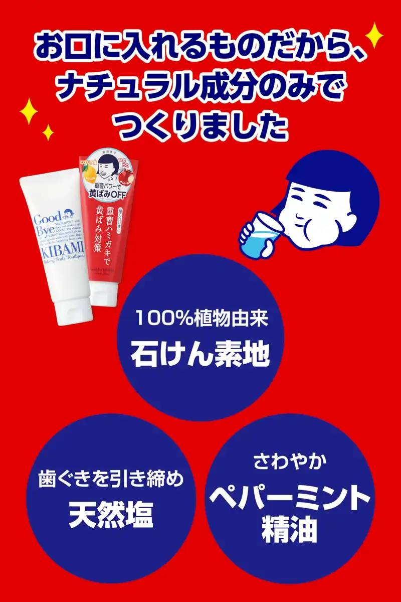Nadeshiko Baking Soda Smooth Whitening Peppermint 140G
