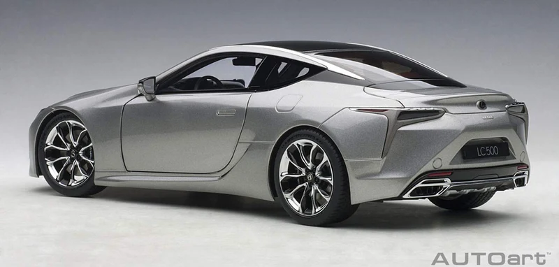 Autoart 1/18 Lexus LC500 Titanium Silver/Dark Rose