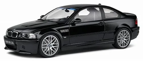 Kyosho 1/18 BMW E46 M3 CSL 2003 Black Diecast Car S1806506