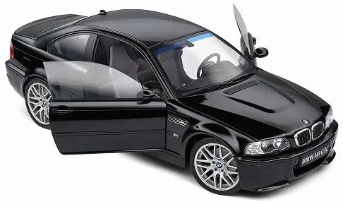 Kyosho 1/18 BMW E46 M3 CSL 2003 Black Diecast Car S1806506