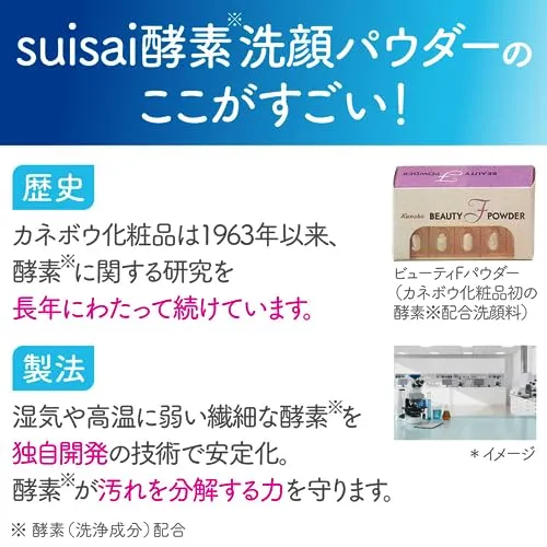Kanebo suisai Beauty Clear Powder Wash N (Sakura & Peach Fragrance)Enzyme Face Wash Powder x 32