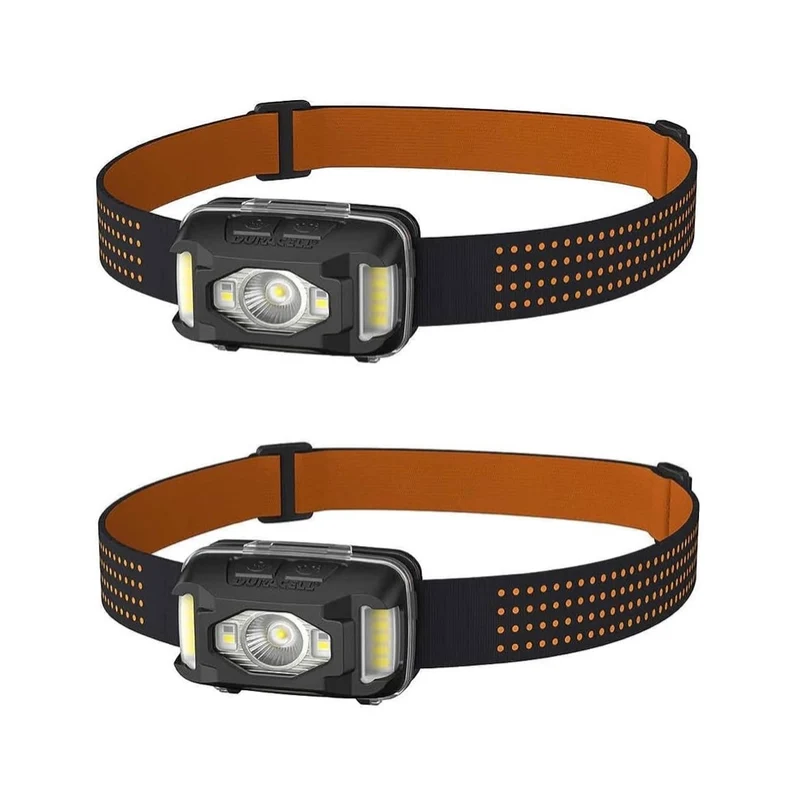 DURACELL - Ensemble de 2 Lampes Frontales avec Alimentation Hybride