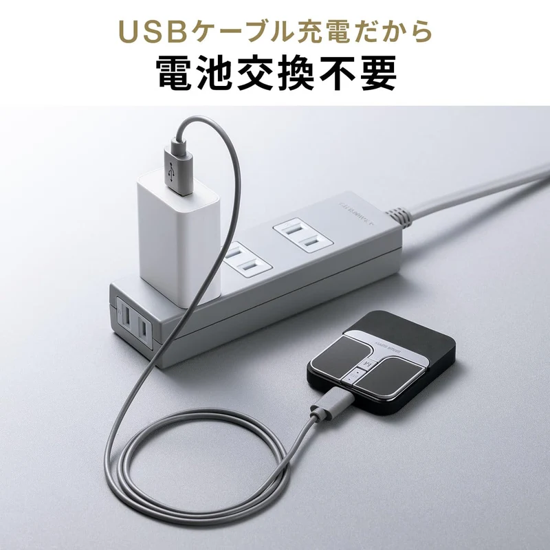 Sanwa Direct Bluetooth Mini Mouse Silent Rechargeable Gunmetal 400-MAWB216GM
