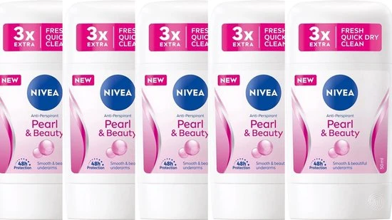 6 x Nivea Deo Stick - Pearl & Beauty - Voordeelverpakking