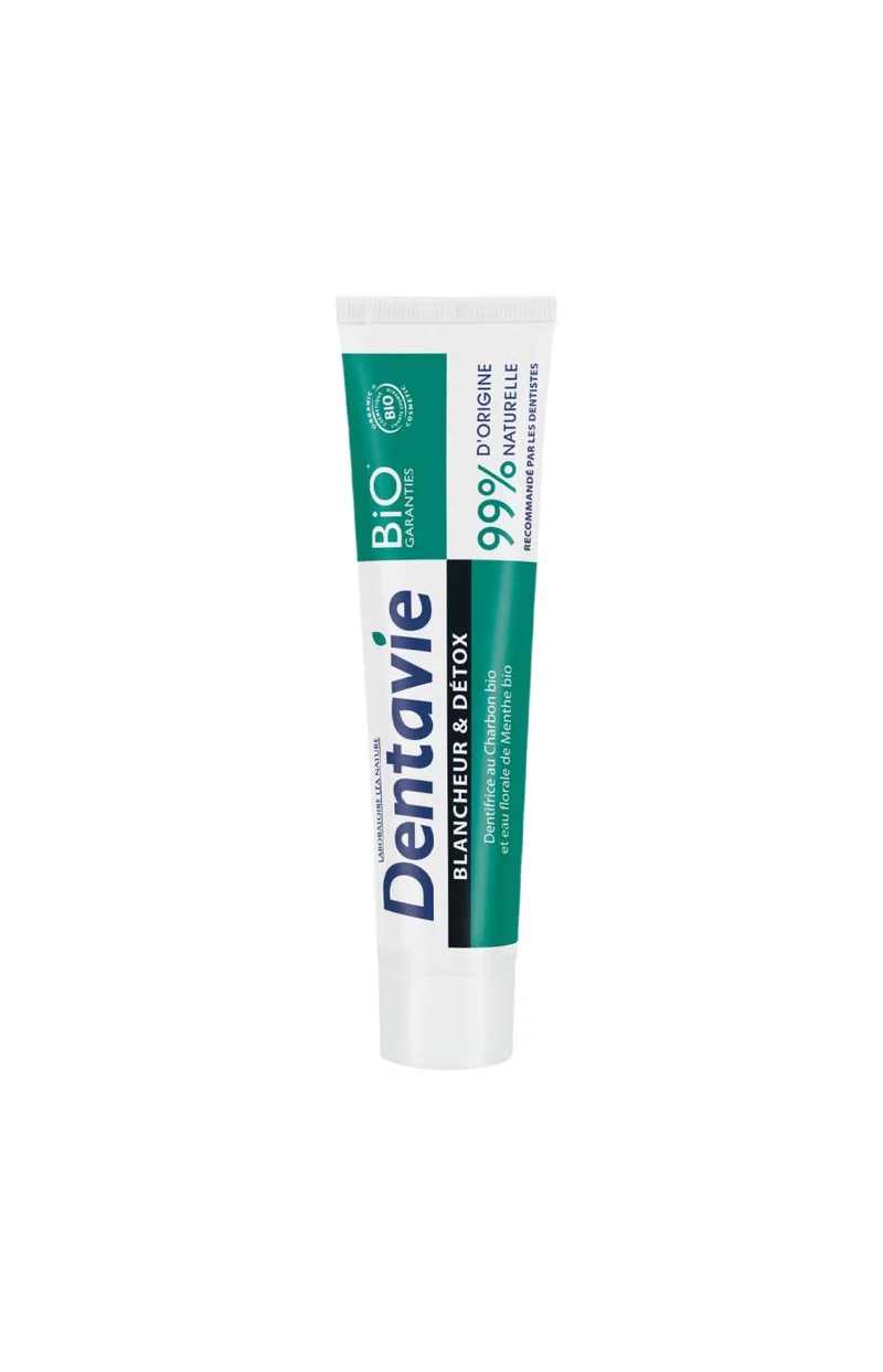 Dentifrices blancheur & détox bio - Charbon & eau florale de menthe - 2 x 75 ml