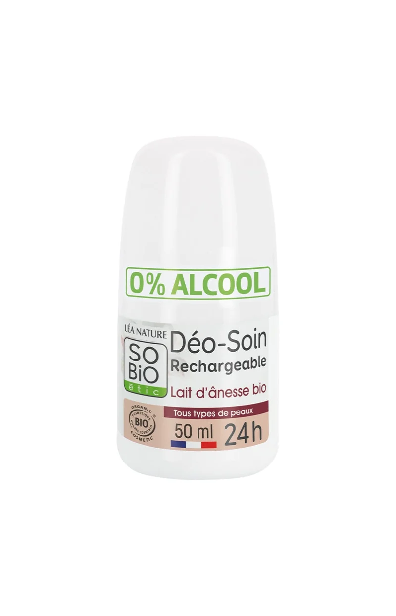 Déodorants roll-on hydratants bio - Lait d'ânesse - 2 x 50 ml