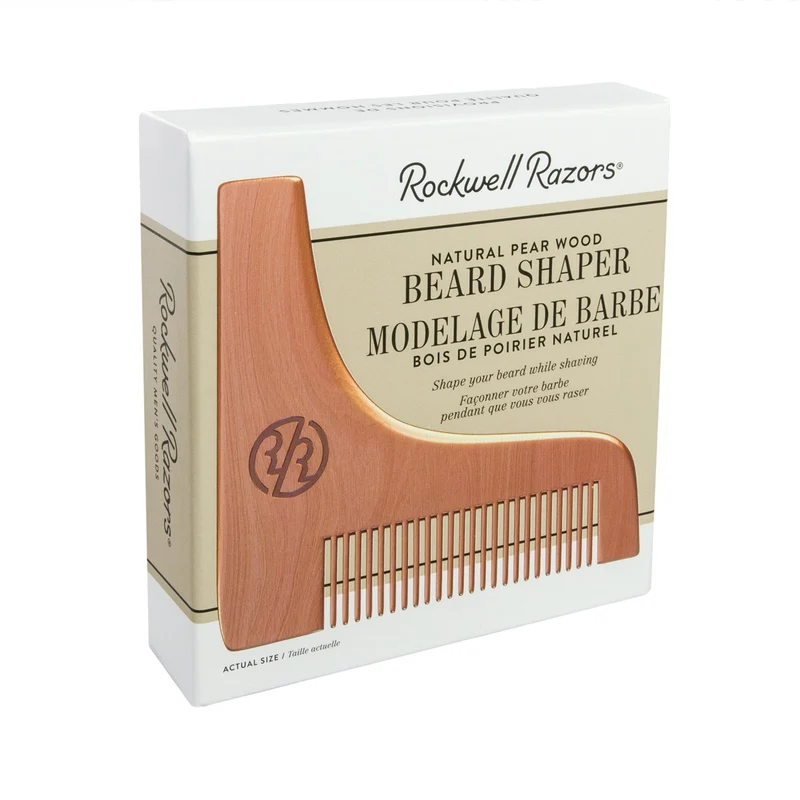 Rockwell - Beard Shaper Natural Pear Wood