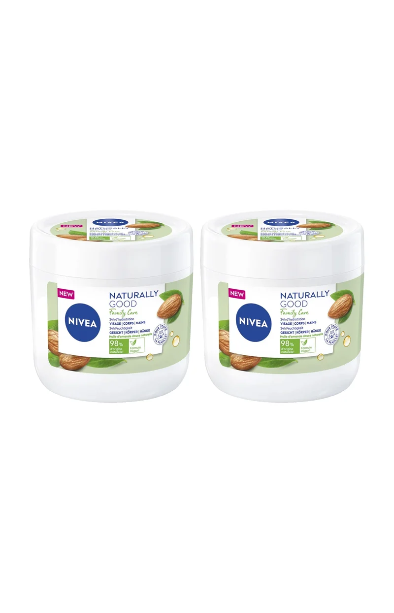 2 crèmes multiusages - Naturally Good - Visage, corps & mains - 450 ml