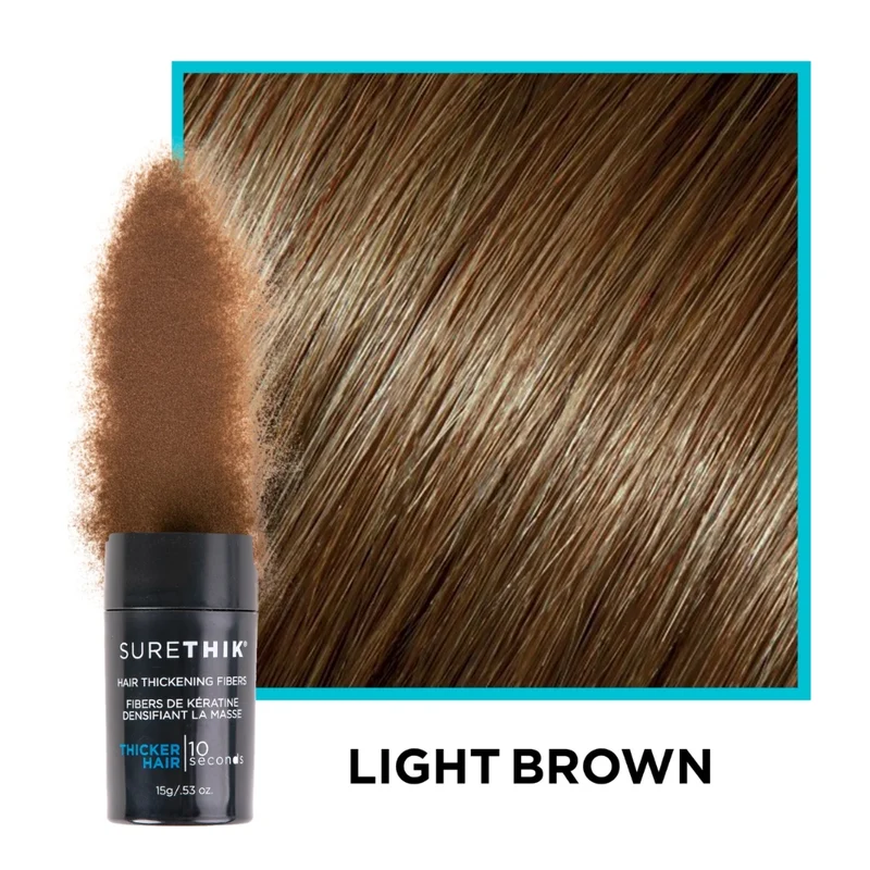 Fibres de kératine densifiant la masse "Hair Thickening Fibers" (15g/0.53oz) Brun clair