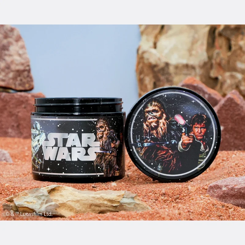 X Star Wars - Pommade "Firme Strong Hold" Édition Han Solo & Chewbacca Light Side - Tenue extra forte brillance moyenne (118.3ml/4.0oz)