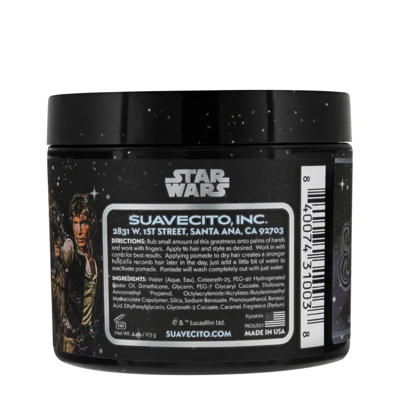 X Star Wars - Pommade "Firme Strong Hold" Édition Han Solo & Chewbacca Light Side - Tenue extra forte brillance moyenne (118.3ml/4.0oz)