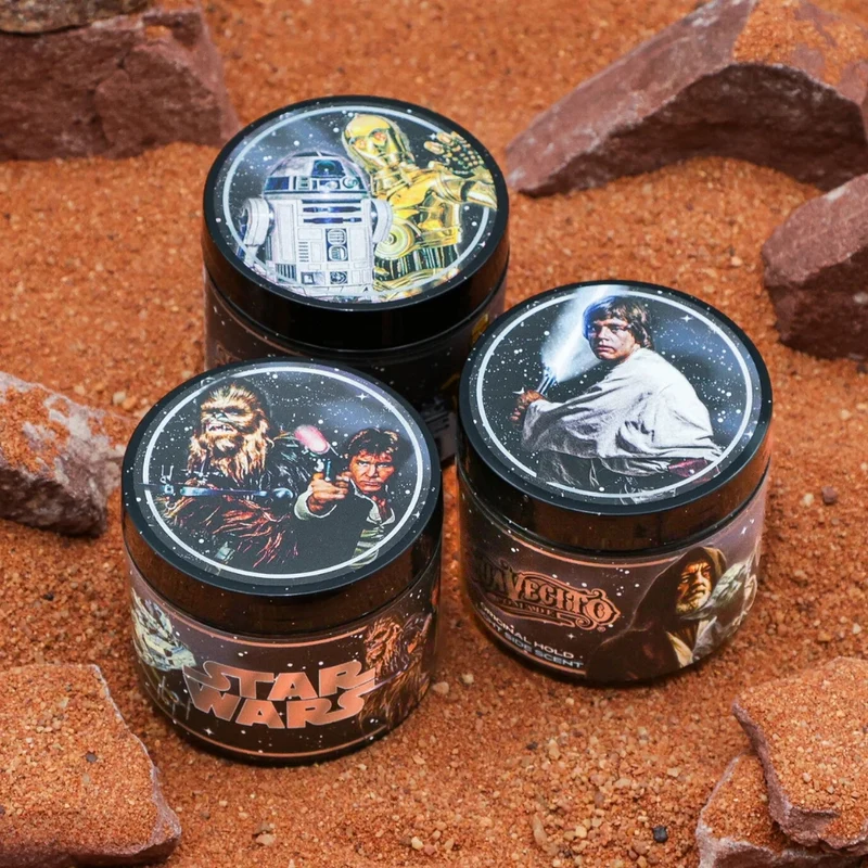 X Star Wars - Pommade "Firme Strong Hold" Édition Han Solo & Chewbacca Light Side - Tenue extra forte brillance moyenne (118.3ml/4.0oz)