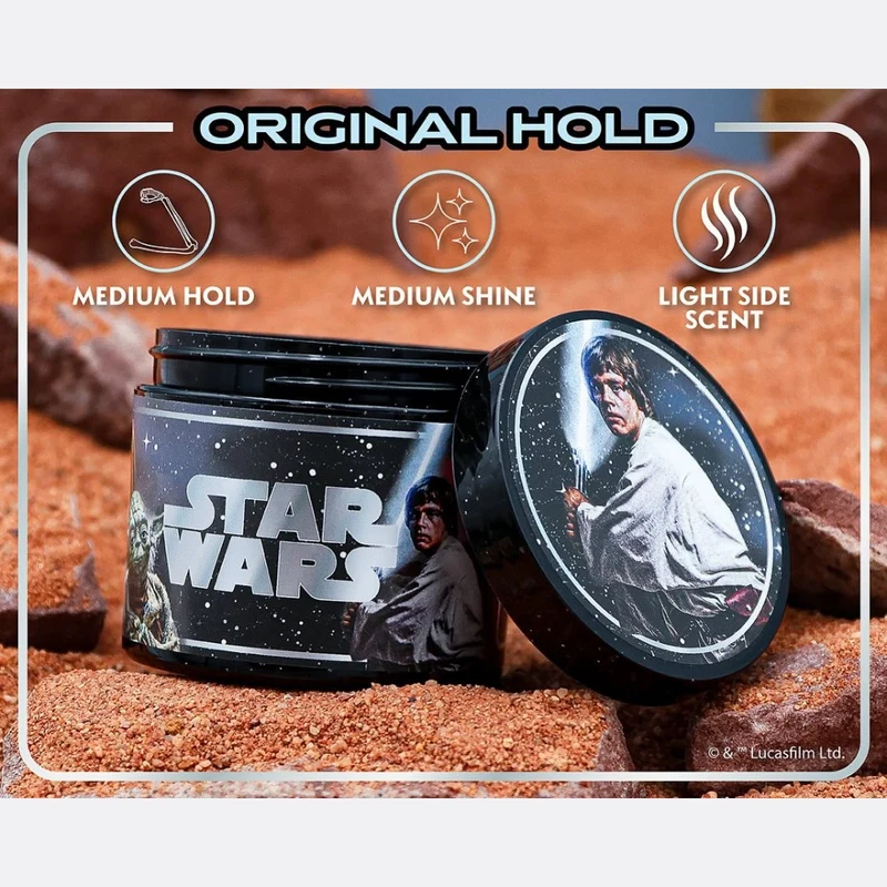 X Star Wars - Pommade "Original Hold" Édition Luke Skywalker Light Side - Tenue et brillance moyenne (113ml/4.0oz)
