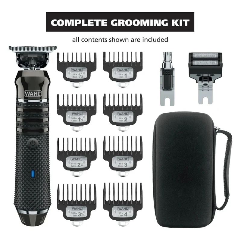 Tondeuse sans fil "Pro Series High Visibility Trimmer" avec 3 têtes interchangeables et 8 guides de coupe - Noir