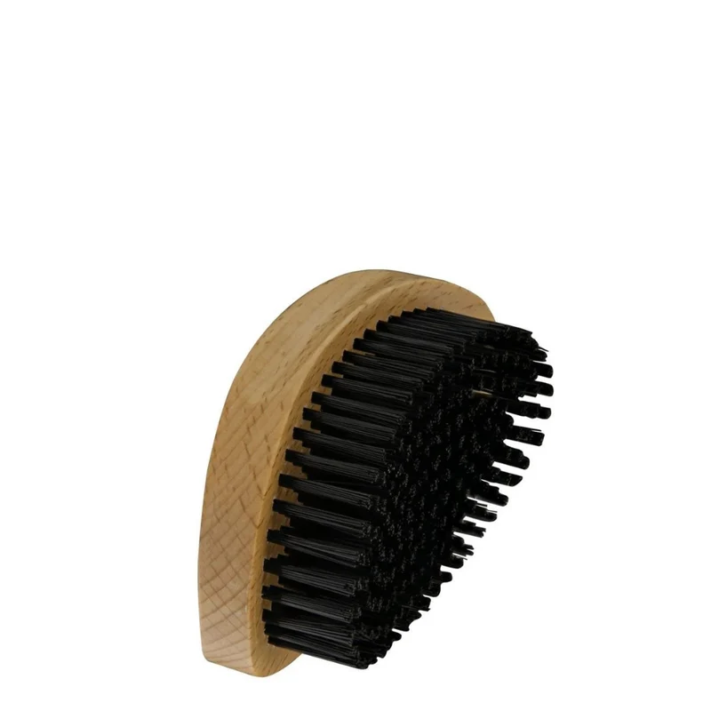 Brosse à barbe en poils synthétique "Beard Brush" résistance moyenne - Bois naturel