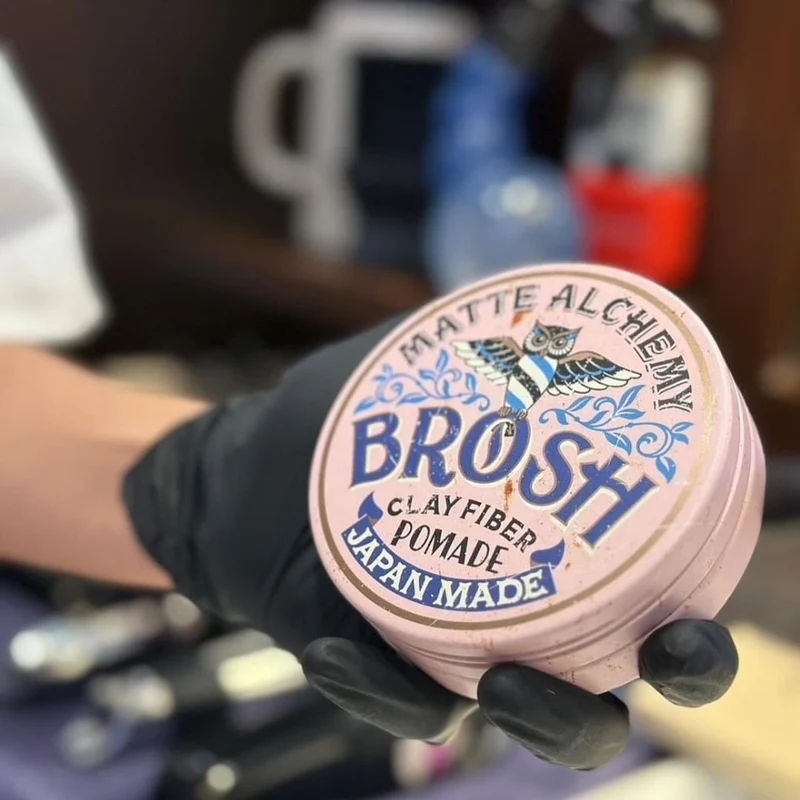 Brosh Pomade - Pâtes d'argile "Clay Fiber Pomade" Matte Alchemy (115g/4.0oz)
