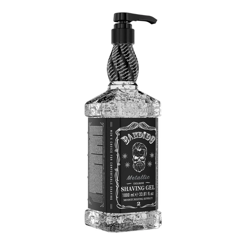 Gel de rasage hydratant "Metallic Shaving Gel" - Pour tous types de peaux (1000ml/33.8oz)