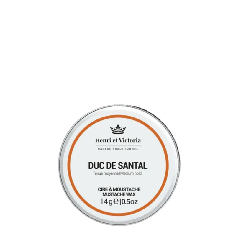 Cire à moustache "Duc de Santal" - Tenue moyenne (14g/0.5oz)