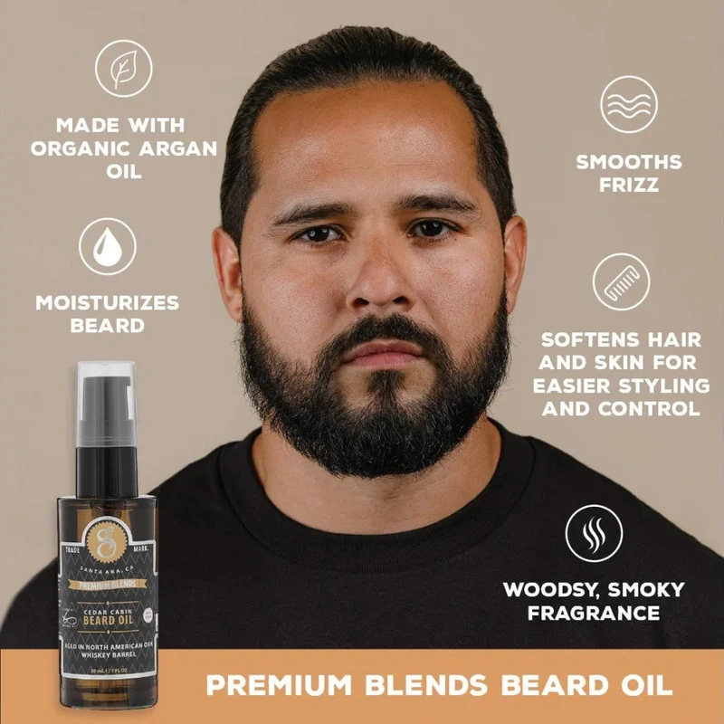 Huile à barbe "Premium Blends Beard Oil" - Cedar Cabin (30ml/1.0oz)