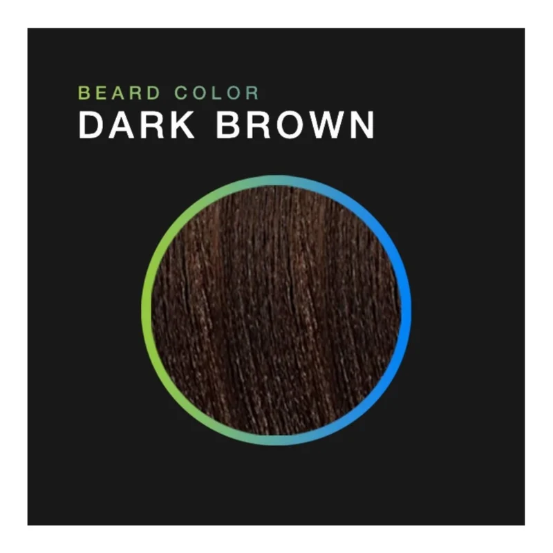 Coloration solutions couleurs pour barbe et moustache - Brun foncé