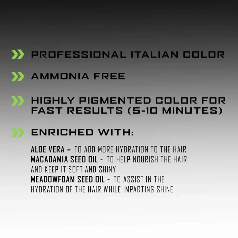 Coloration solutions couleurs pour barbe et moustache - Brun foncé