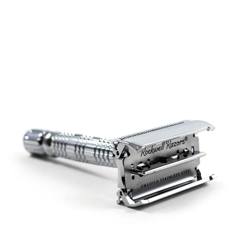 Ensemble cadeau rasage traditionnel - Chrome blanc