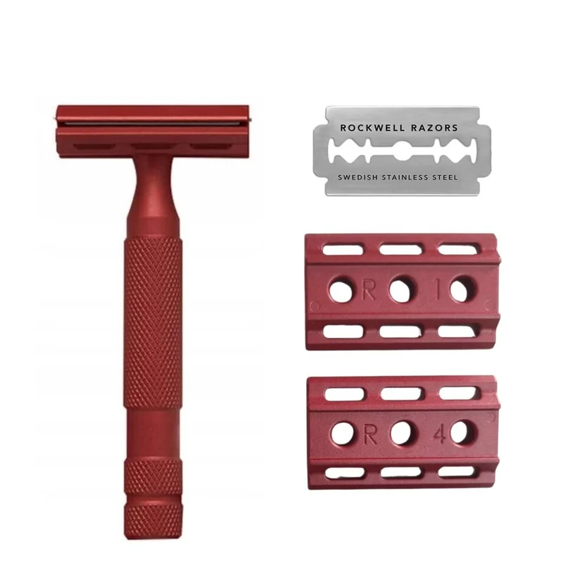 Rasoir de sûreté ajustable 6S - Rouge