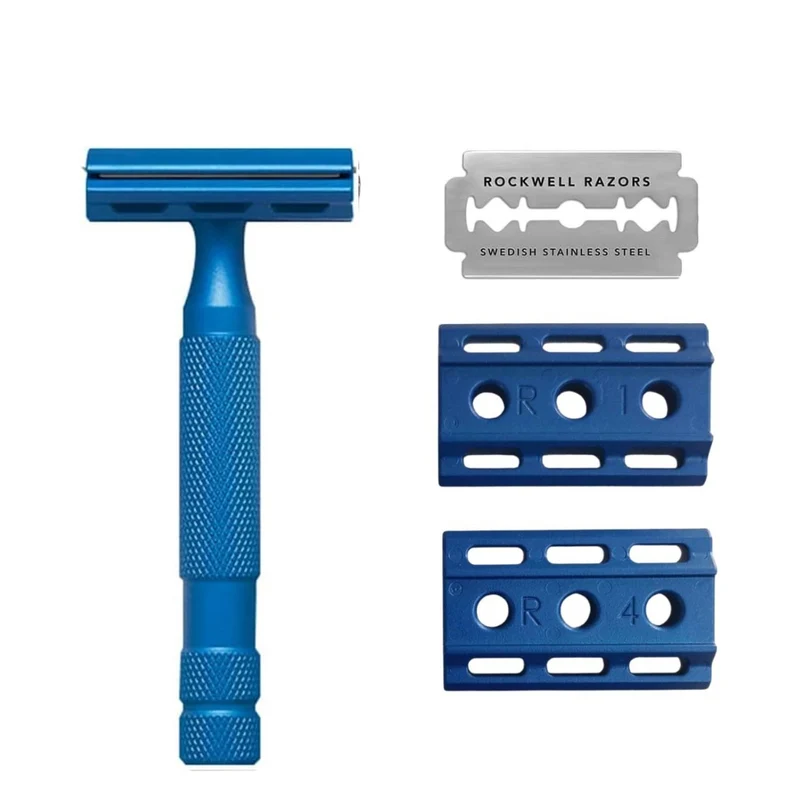 Rasoir de sûreté ajustable 6S - Bleu