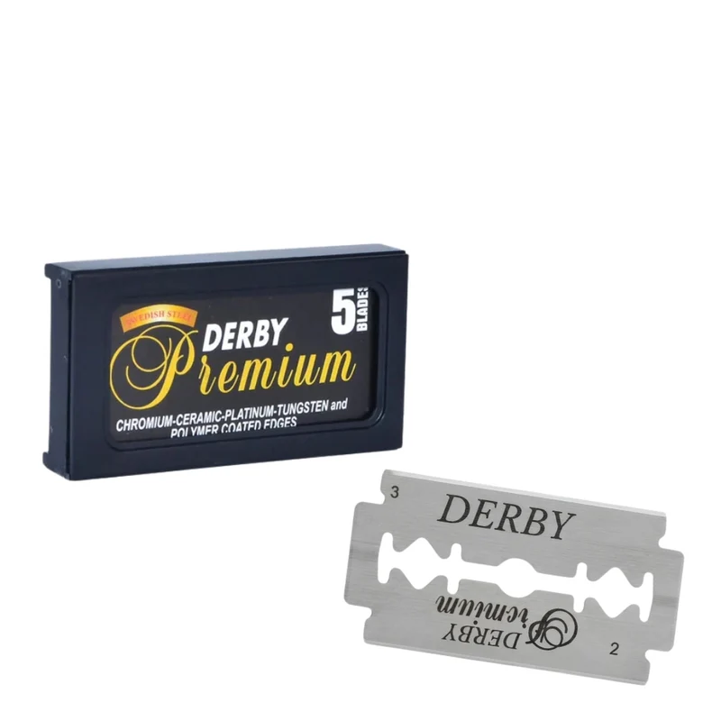 Derby - Lames de rasoir à double tranchant "Premium" (5 Lames)