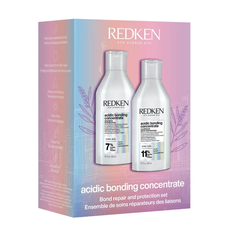Duo soin réparateur de liaisons "Acidic Bonding Concentrate" (2x 300ml/10.1oz)