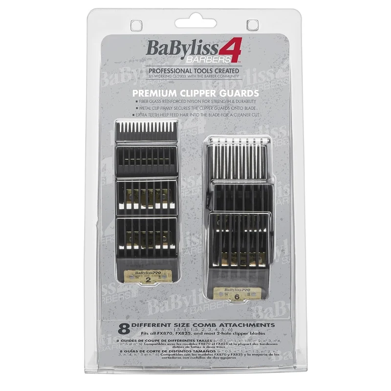 Ensemble de 8 guides de coupe "FXPCG Premium Clipper Guards"