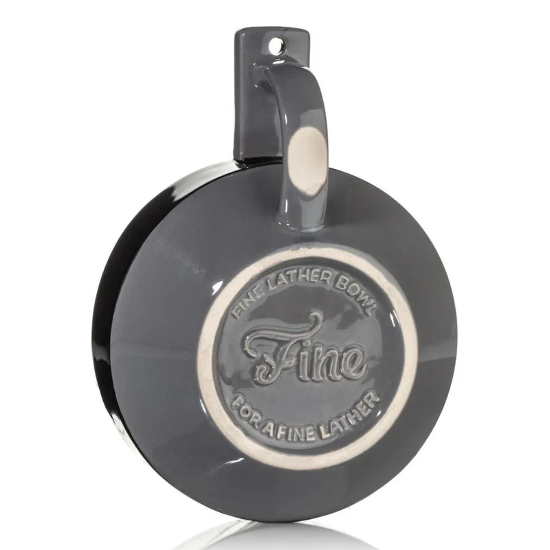 Fine Accoutrements - Bol à mousse de rasage "Shaving Lather Bowl" - Noir/Gris