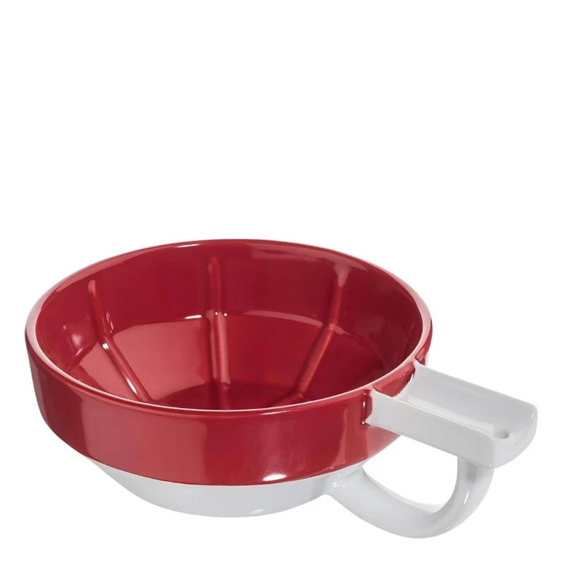 Bol à mousse de rasage "Shaving Lather Bowl" - Rouge/Blanc