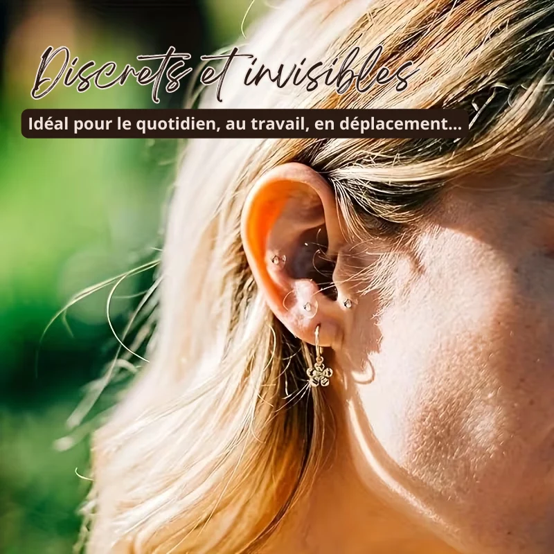 Lot de 100 Patchs Adhésifs d'Acupuncture pour Oreilles - Multiples Bienfaits