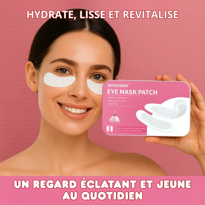 Lot de 4 Patchs pour Yeux Microneedling Réutilisables