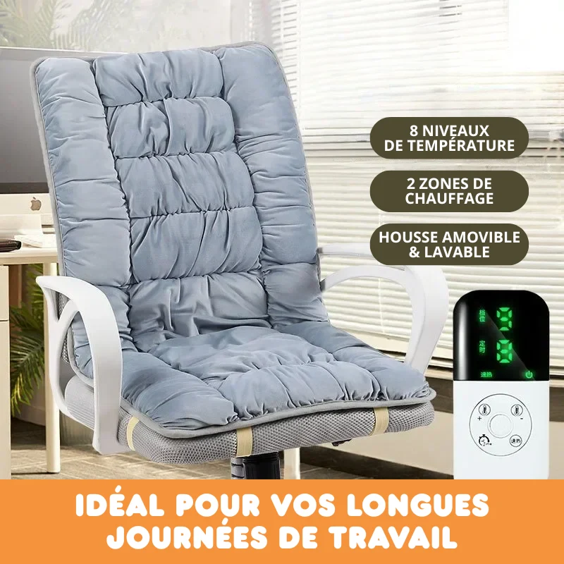Coussin Chauffant Ergonomique – Chaise de Bureau 220V
