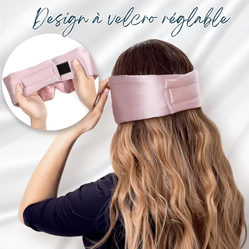 Bandeau de Sommeil XL en Soie de Mûrier Réglable
